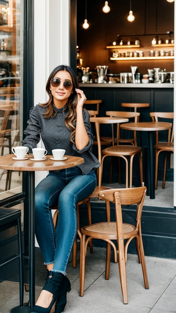 Stylish cafe time