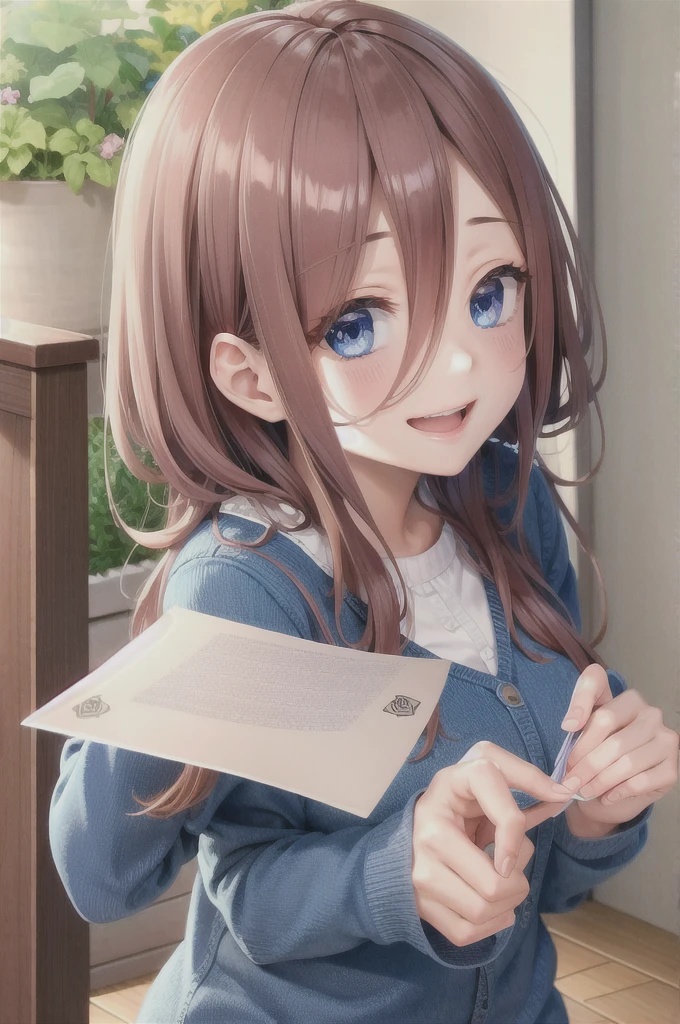 ultra-detailed, masterpiece, highest quality, love letter, pov,smile,blush