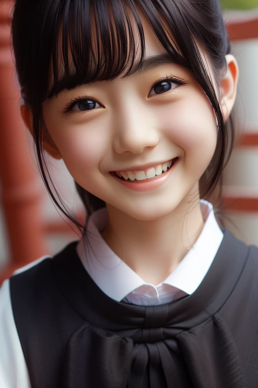 Highest quality, focus on face, Soft Light, Black Hair, ((Japanese)), (blouse), (((front, face))), (Depth of written boundary), Ultra-high resolution, (Realistic: 1.4) , RAW Photos, Upper Body