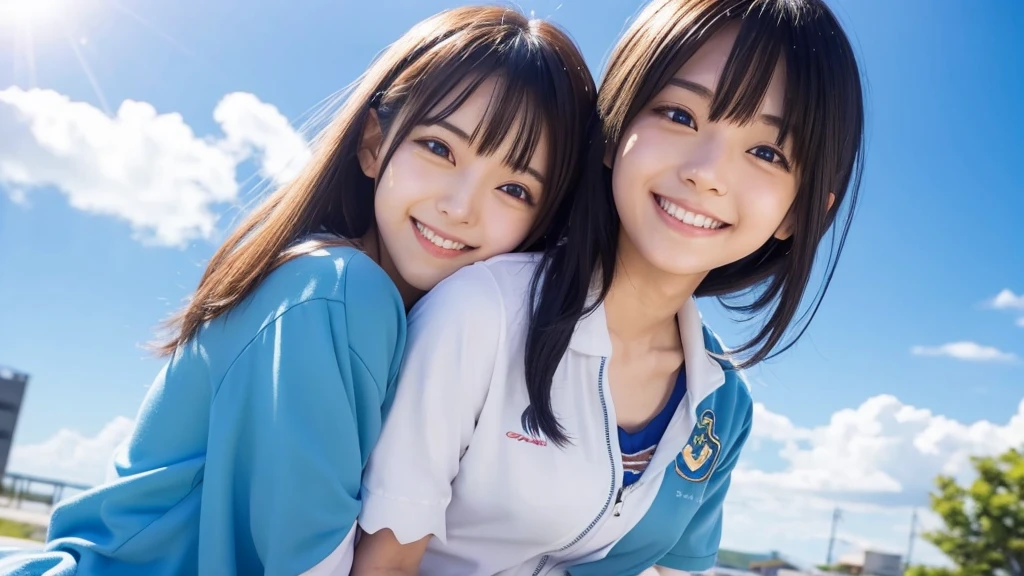 Anime characters、Koharu Rikka、smile、blue sky
