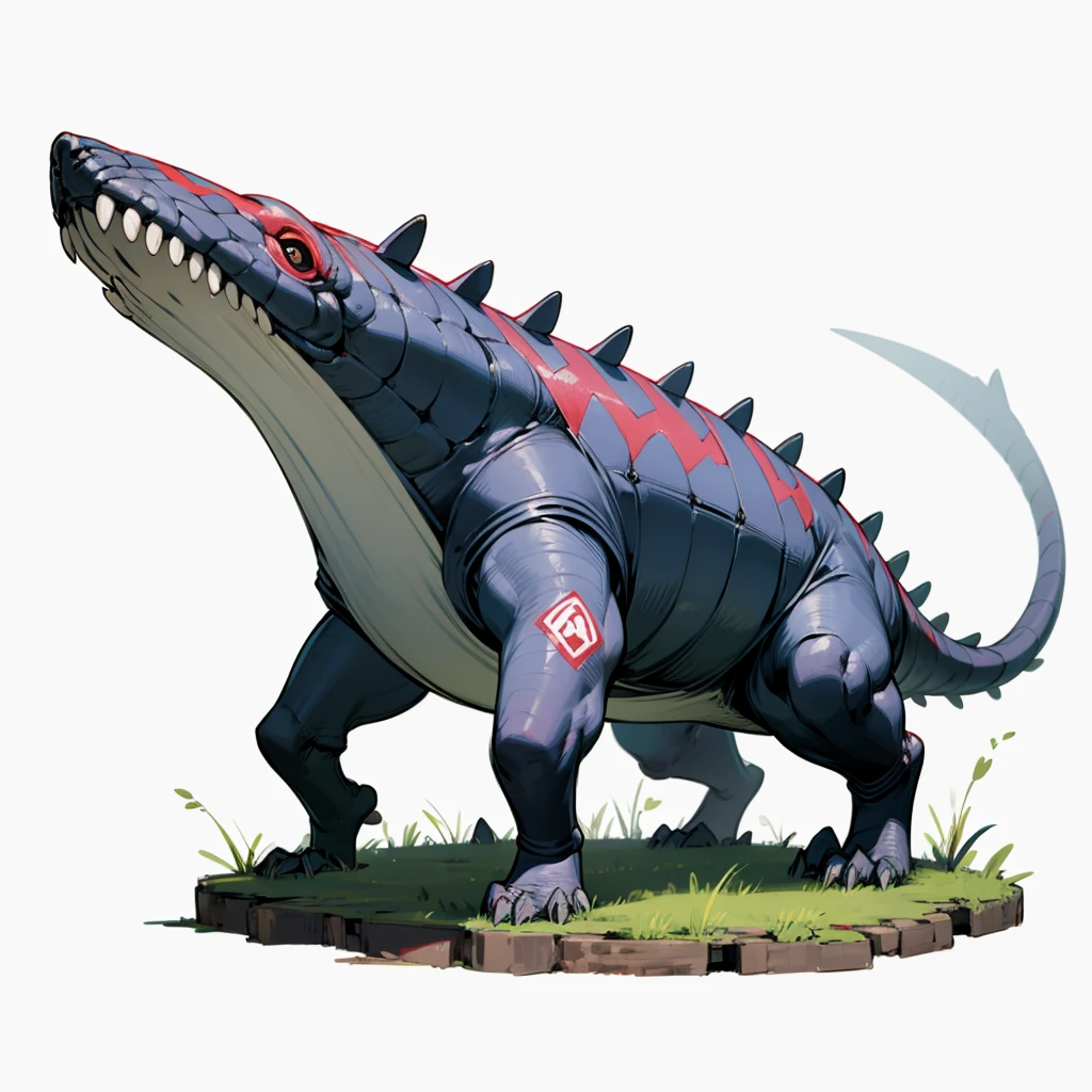 Please make an evolutionary change of this character with the same characteristic features of his body and skin, Grassroots, no background