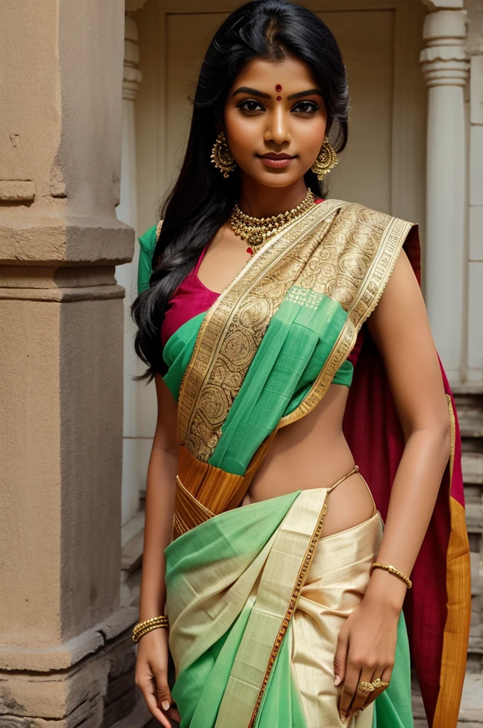 Create a indian wearing saree