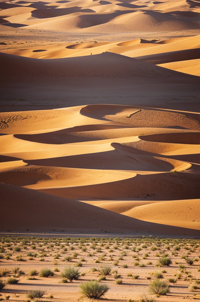 Abstrast painting of the desert