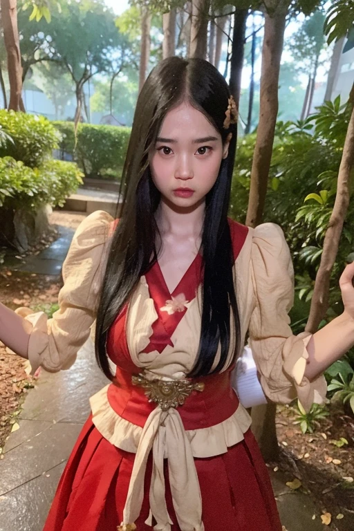 (masterpiece,High resolution,high quality,16K),(Beautiful and realistic Japan people、Beautiful girl in a dress standing in a dark forest), Magnificent style, Octane Rendering, Spooky Forest, Beautiful Face, Surreal, Son of God:1.3, Glamorous Body:1.4、realism, masterpiece, The best of art., Clear Eyes,Short Bob、Perfect Anatomy、Beautiful body、Beautiful Skin、double eyelid、Proof of Life、Rain、Human Proof、Proof of Wildness、severity、