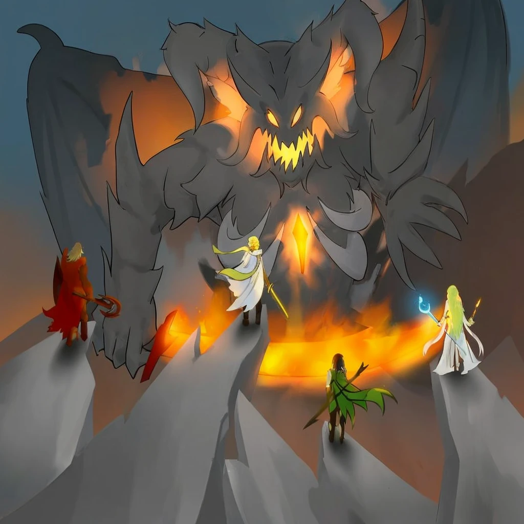Four heroes vs demon ifrit