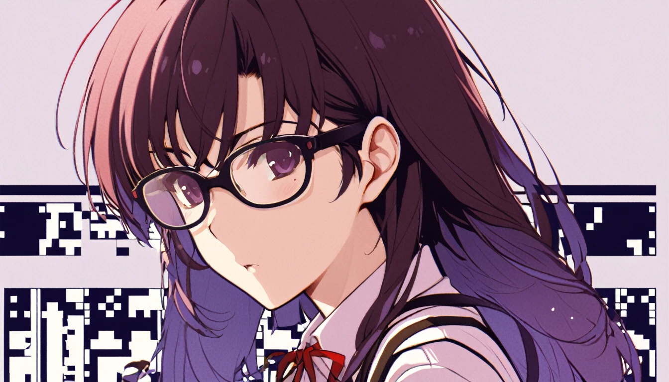 Chibikawa、beautiful girl、Glasses、8bit