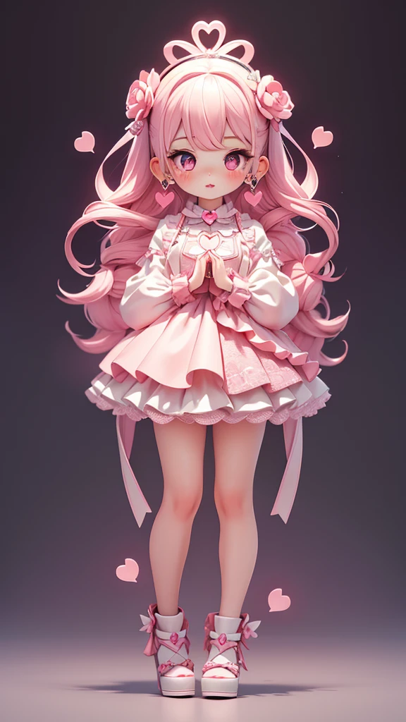 ((petite bishojo, 2girls)), ((kawaii face)), ((heart shaped eyes)), (masterpiece), (top quality), ((hyper detailed)), (exquisite), (beautiful and aesthetic), (super detailed skin), (high standard), (high resolution), (perfect anatomy), (full body), (blush), ((sickly cute)), (earring), (lipstick), ((perfect hands, perfect fingers))