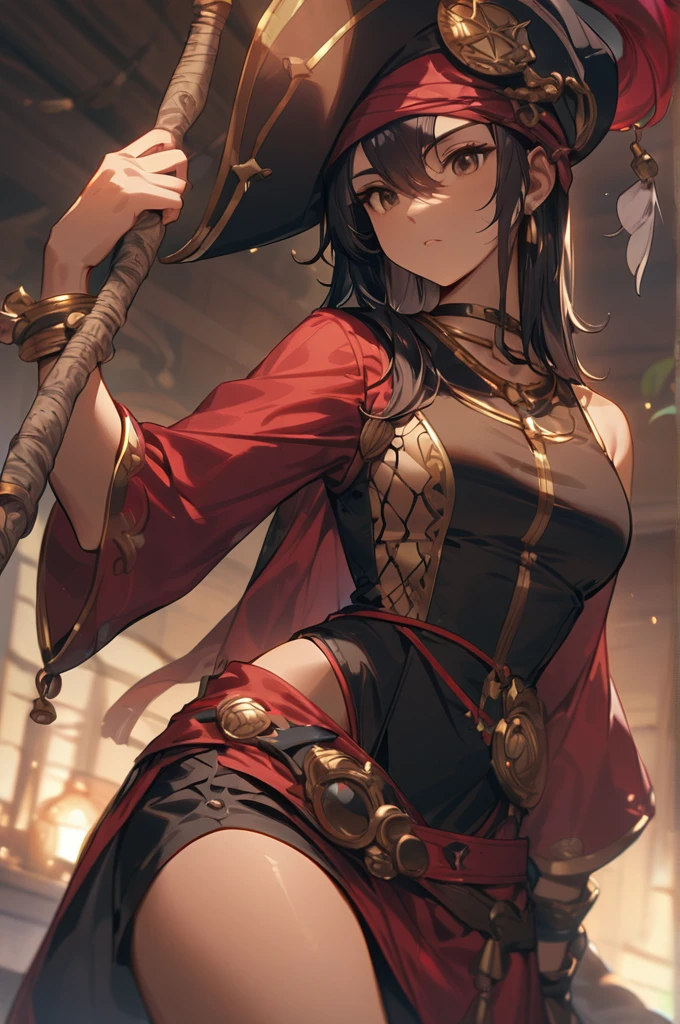 ((Best quality)), ((masterpiece)), (detailed), The Naga pirate