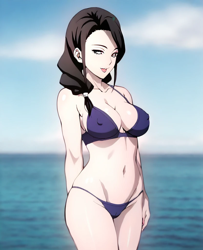 Rura rengoku standing (((naked))),(((sexypose))))((sad look))), beautiful body