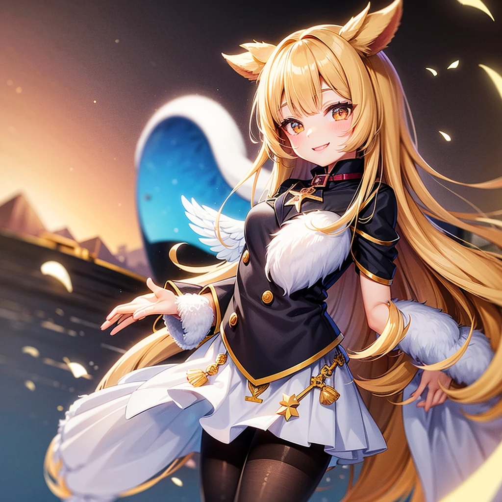 Elementary school girl,smile,Best Quality,8K,Highest quality,cute,fluffy,Angel,Long Hair,美しいcute女の子,fur jacket,Horny girl,Latest Fashion,Girl,Loli girl,