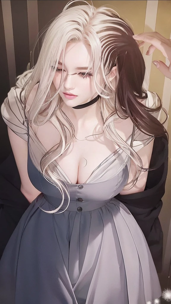 (RAW photo, best quality), (realistic, photo-realistic:1.3), masterpiece, an extremely delicate and beautiful, extremely detailed, CG, unity , 2k wallpaper, Amazing, finely detail, light smile, extremely detailed CG unity 8k wallpaper, huge filesize, ultra-detailed, highres, absurdres, soft light, (((medium hair:1.3), short bang, pink hair, floating hair novafrogstyle)), beautiful detailed girl, detailed fingers, extremely detailed eyes and face, beautiful detailed nose, beautiful detailed eyes, long eyelashes, light on face, looking at viewer, (closed mouth:1.2), 1girl, cute, young, mature face, (full body:1.3), ((small breasts)), realistic face, realistic body, beautiful detailed thigh, (ulzzang-6500-v1.1:0.8), business suit, cross-laced clothes, collared shirt, open clothes, in office, detailed office, open cardigan, black thighhighs, miniskirt, black underwear, unbuttoned shirt,