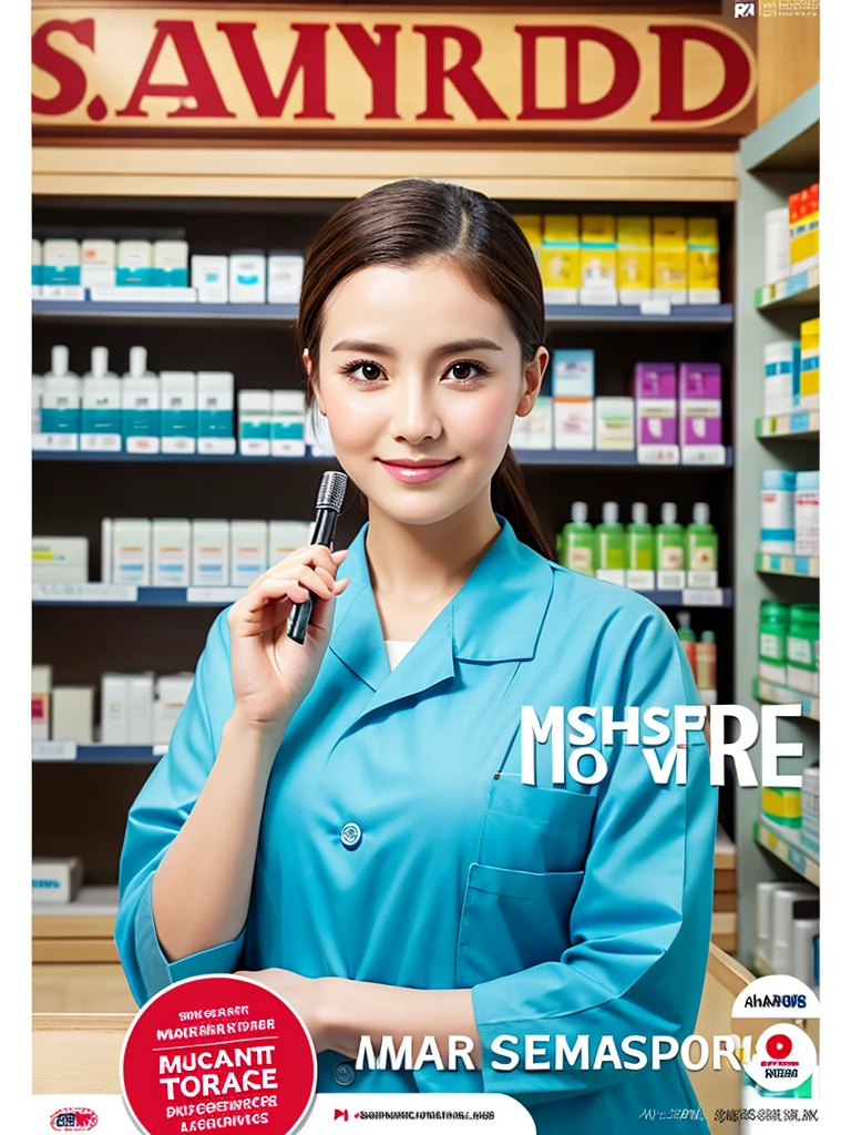 (Highest quality), (masterpiece), Poster Style, pharmacist, Dispensing, Customer Service