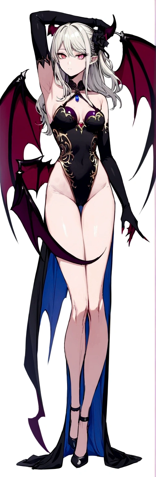Woman half angel half demon