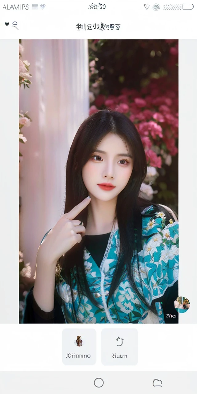 a beautiful young girl with long flowing black hair, detailed facial features, mesmerizing eyes, full lips, delicate expression, wearing a flowing white dress, standing in a lush garden surrounded by vibrant flowers, warm sunlight, cinematic lighting, dramatic colors, highly detailed, photorealistic, 8k, best quality, masterpiece