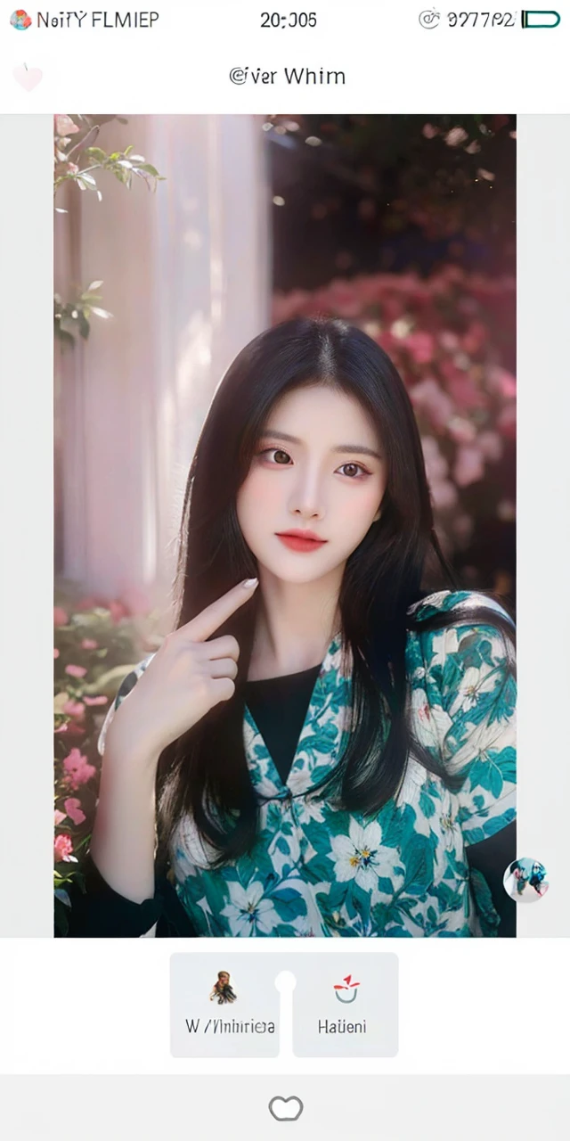a beautiful young girl with long flowing black hair, detailed facial features, mesmerizing eyes, full lips, delicate expression, wearing a flowing white dress, standing in a lush garden surrounded by vibrant flowers, warm sunlight, cinematic lighting, dramatic colors, highly detailed, photorealistic, 8k, best quality, masterpiece