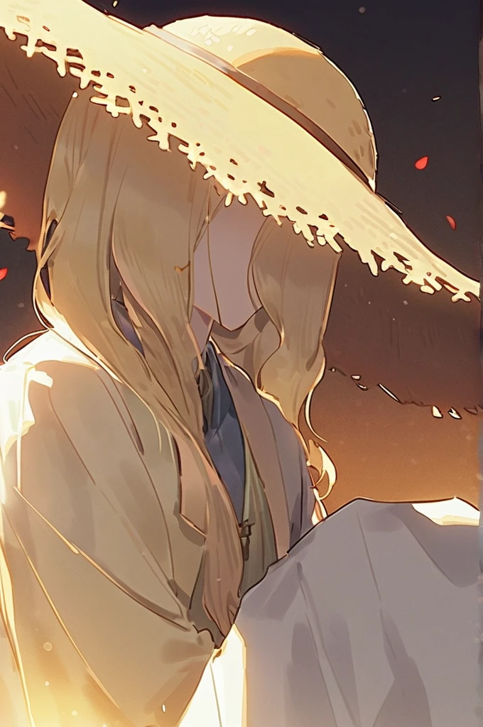 ((Лучшее качество)), ((шедевр)), (подробный), The warrior in the straw hat