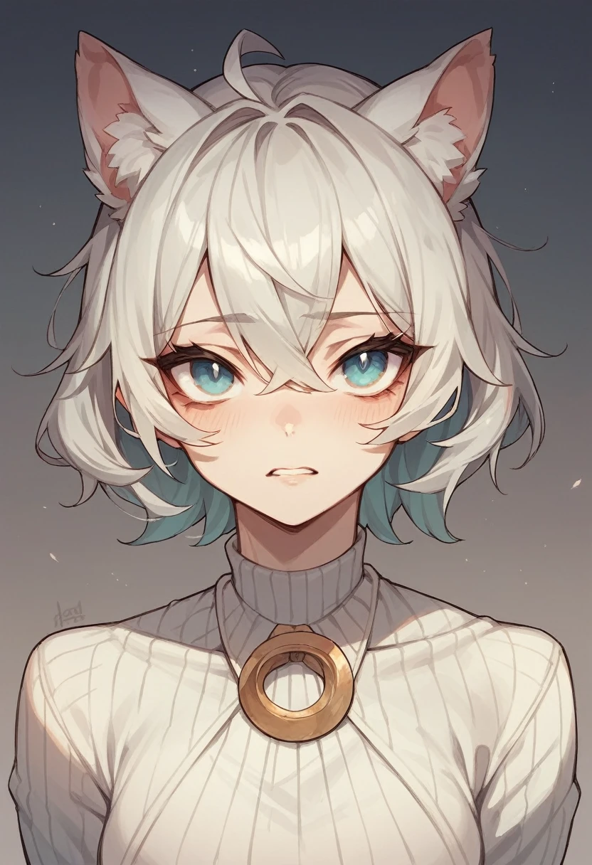 check mark with eyes