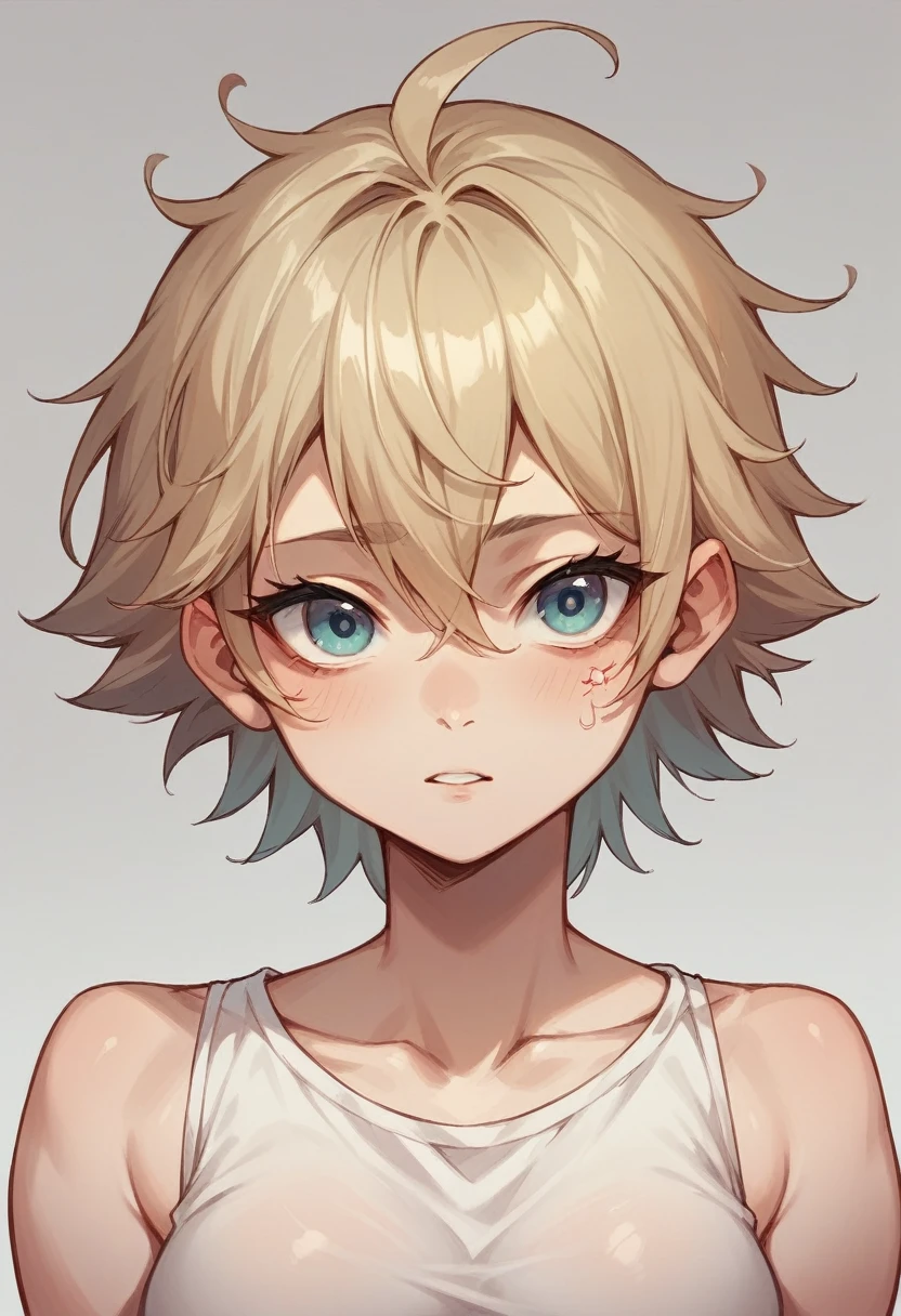 check mark with eyes