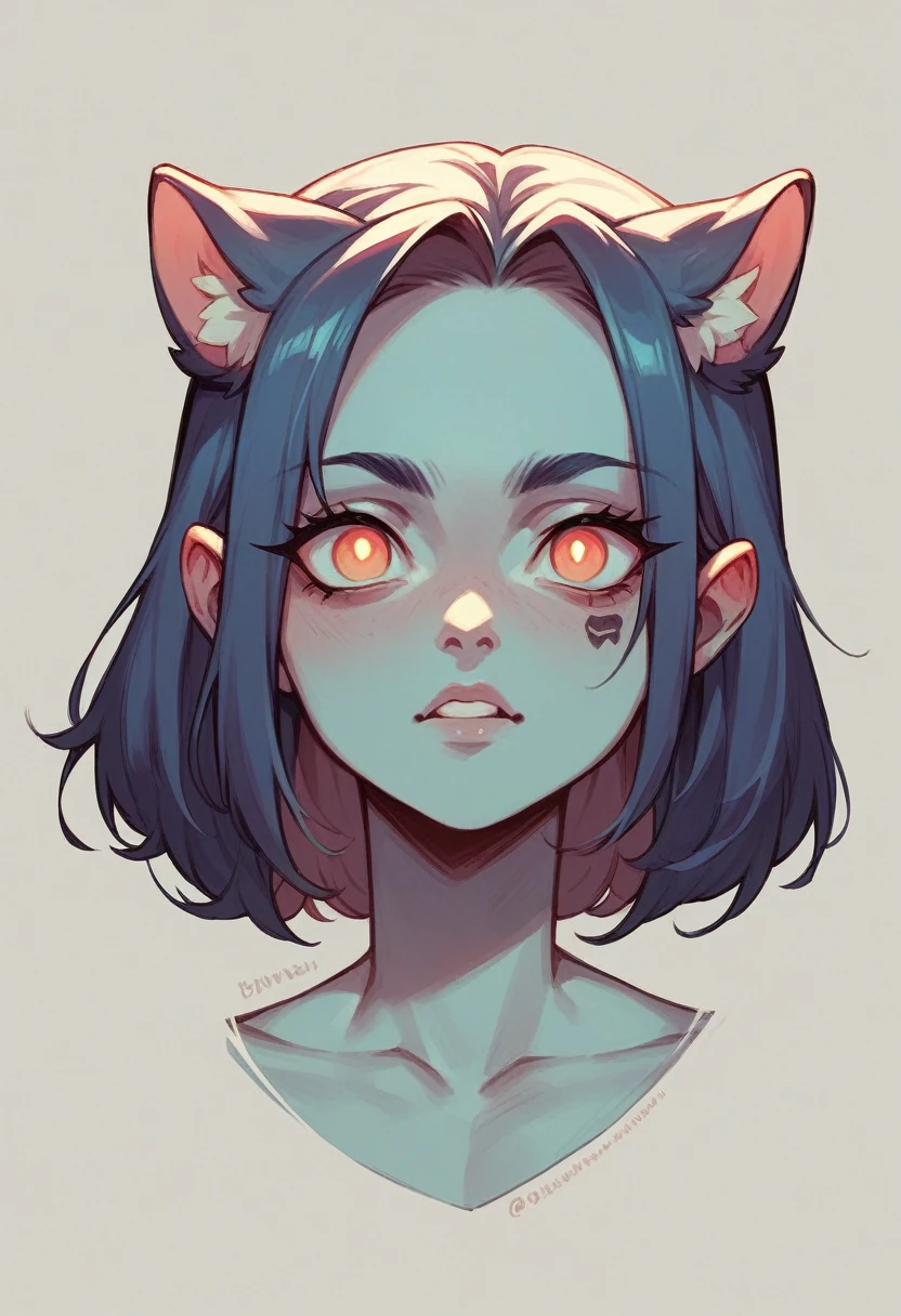 check mark with eyes