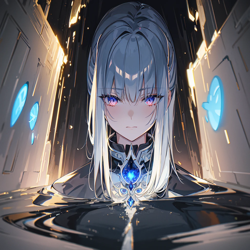 Death reaper seal, Shiki Fuujin portrait, Masterpiece, professional, romantic, dreamy,  surrealism, natural lighting, HD, 64K, dark background. , unreal engine,  This breathtaking art piece  transports viewers to the very edge of the universe, The use of contrasting colors, creates an otherworldly ambiance. Gleaming reflections, wisps of stardust, and ethereal light beams add a touch of magic, evoking a sense of wonder and curiosity about these enigmatic droids and the void they inhabit.