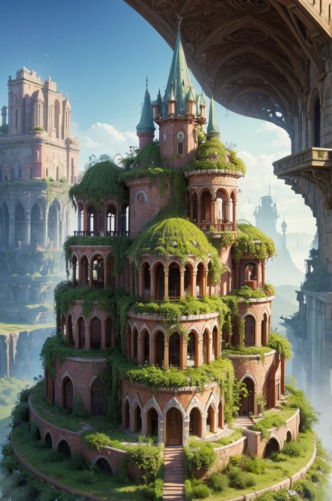 The future is full of sweet plants，The fantasy world of dessert architecture