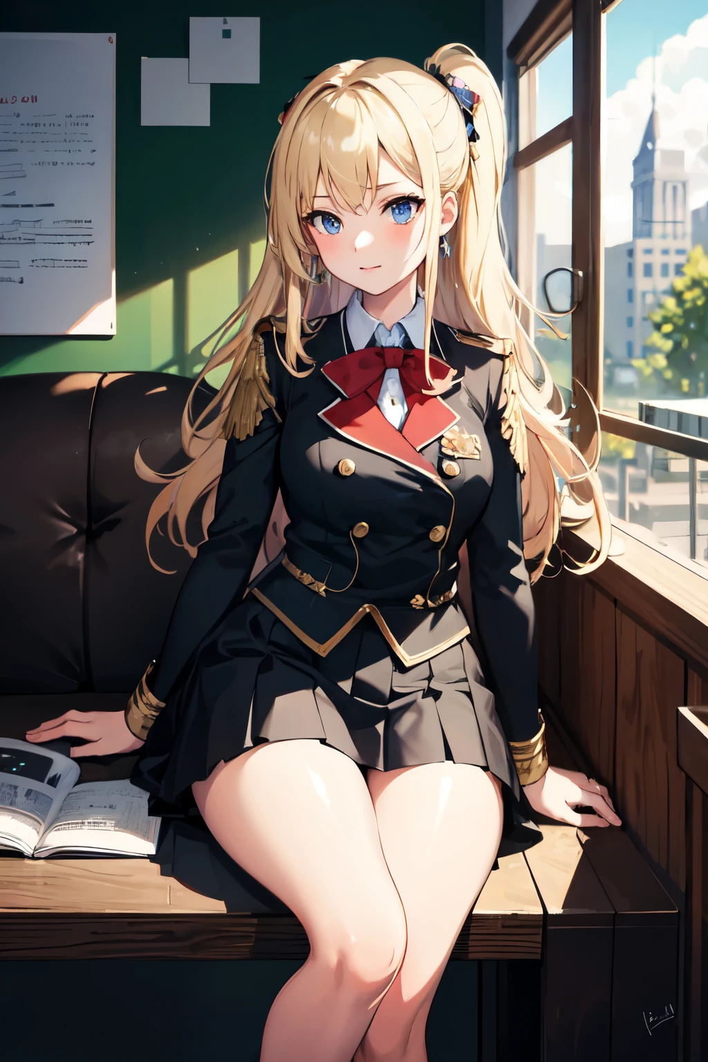 ((Highest quality)), ((masterpiece)), (detailed), One girl, uniform,Lewd