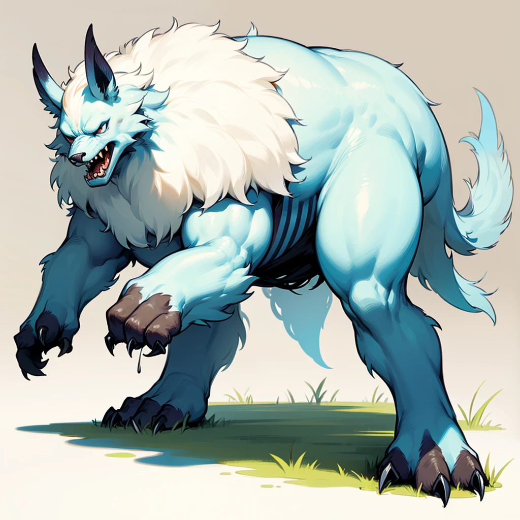 (Transformed into a more majestic beast but still with the same skin color), Grassroots, no background