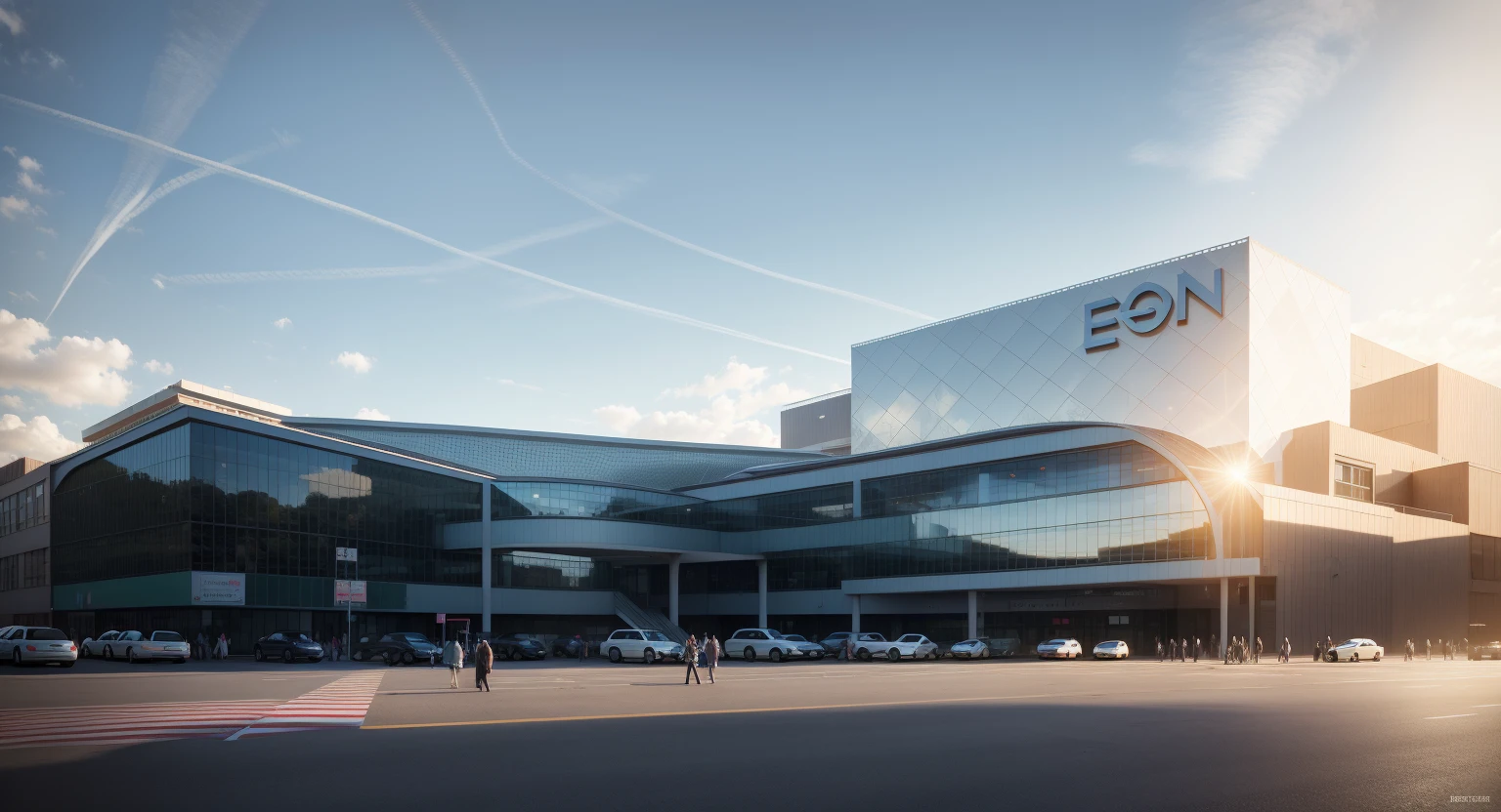 City Station est un espace modulaire compact et polyvalent, Les besoins des citadins, Comme se détendre, achats, jouissance. Son design extérieur a un style architectural moderne, Le modèle épuré de Zaha,La façade combinée se compose de grands verres,superbe détaillé,plans cinématographiques,Lumière photo