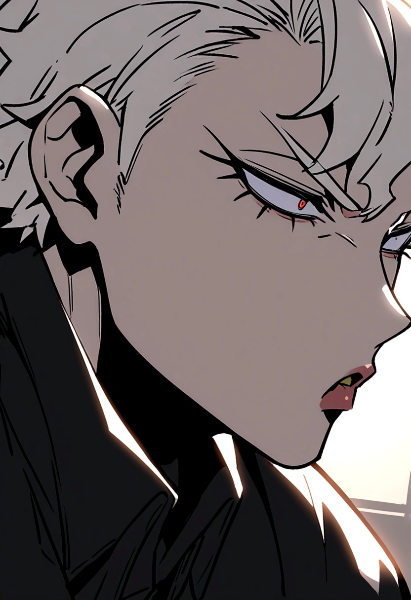 Akira Fudo, Devilman Crybaby, Male, with black clothes