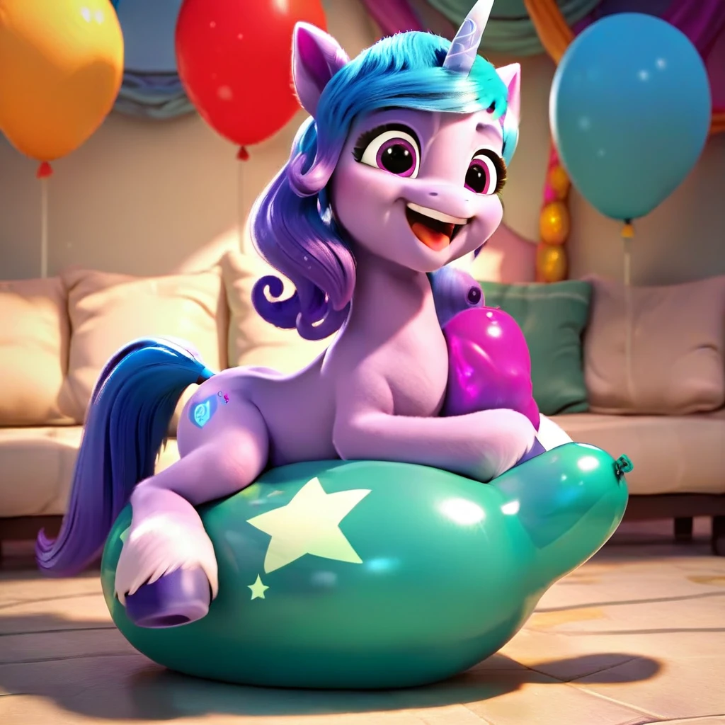score_9, score_8_up, score_7_up, score_6_up, score_5_up, score_4_up,
female, Izzy Moonbow, solo, looner, nonpop, balloon nonpop, detailed background, party, selfie, fanservice, plot, balloon fetish, balloon support, 3d, hd, 4k, solo,
safe, rating safe,
spread legs, plot, blowing up balloons, balloon blowing, wide hips, arched back, overinflated balloon, tight balloon, necked balloon, translucent balloon, white star print on balloon, balloon inflation, bouncing, squeaking, noisy, loud,
My Little Pony: Make Your Mark, My Little Pony: A New Generation, cinematic, dynamic angle, depth of field, bloom, subsurface scattering
