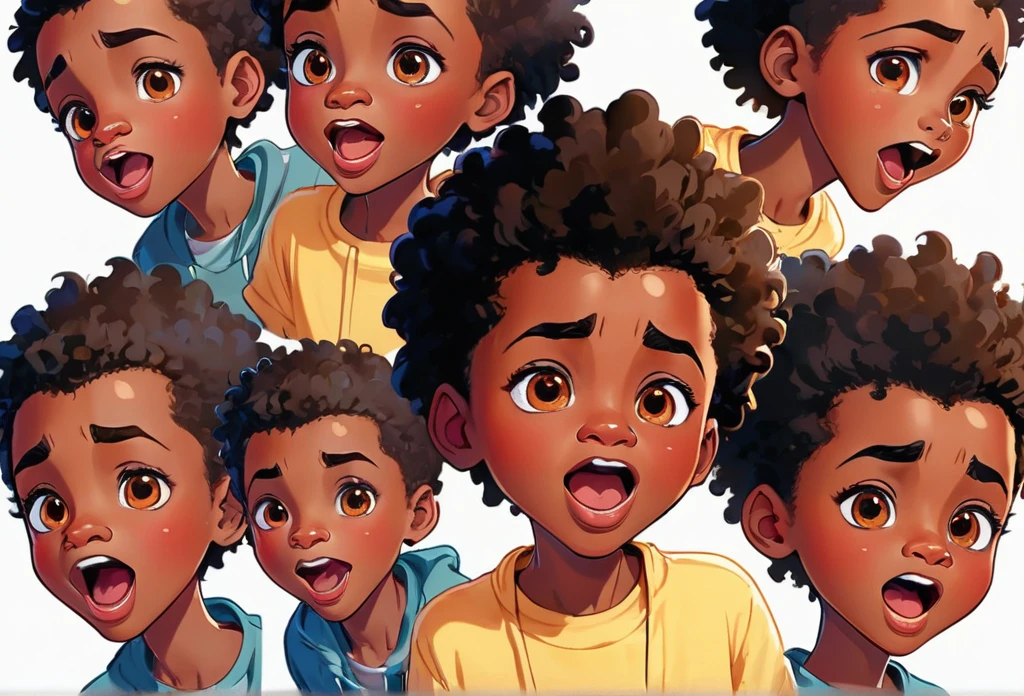 Kid-mouth-character-sync-lip-expression-animation-boy-face-speak-African-animation sprites. (masterpiece best quality:1.2) delicate illustration ultra-detailed, illustrations, bright, colourful, 