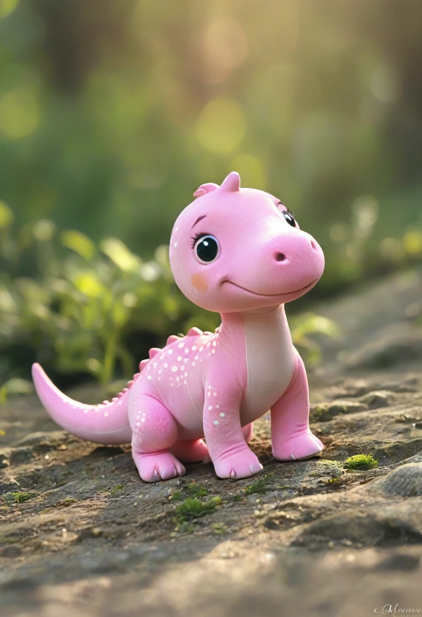 Little pink dinosaur,(No humans),E7E48U