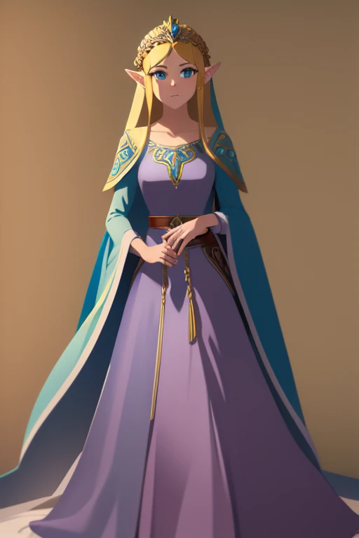 Princess Zelda in long dress