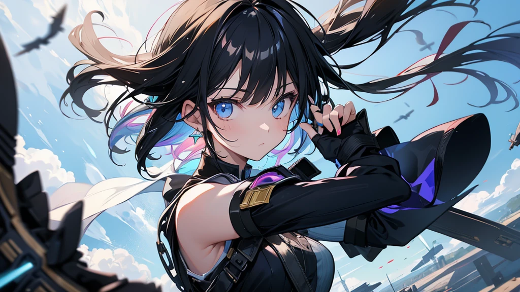 Battle in the Skies, Secret Weapon Girl,black hair