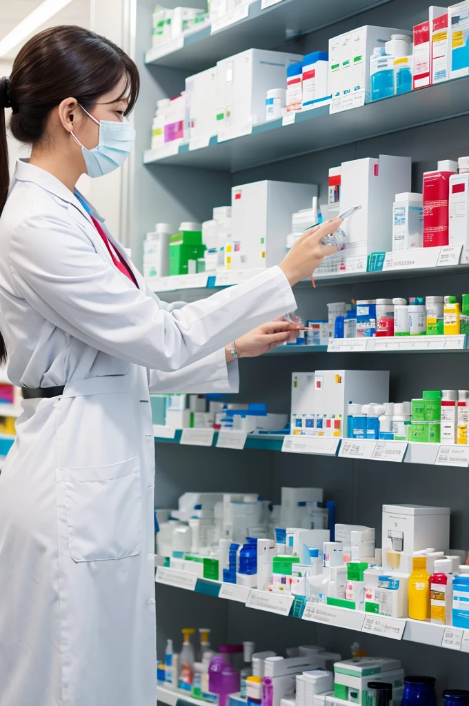 pharmacist, Dispensing, White,