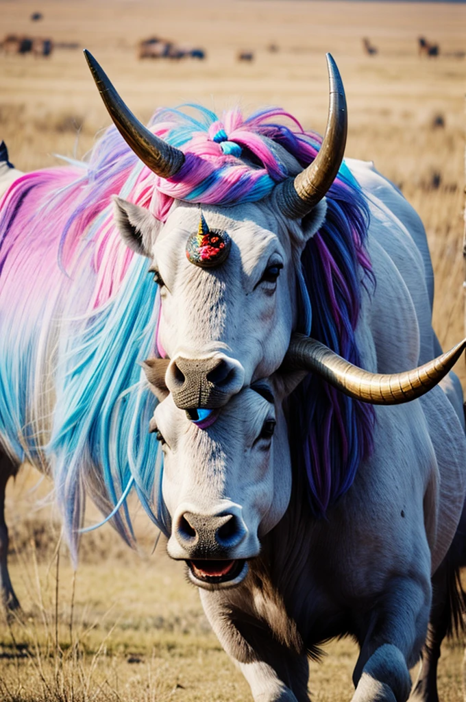 Buffalo with a horn of unicorn