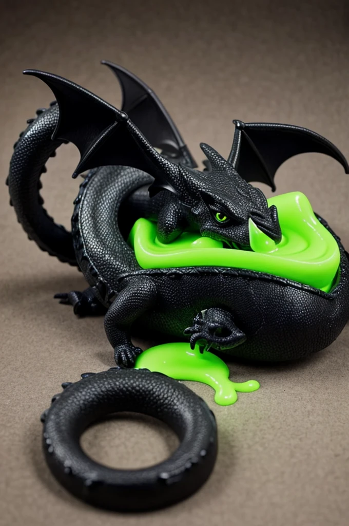 Slime that can change shape into Black dragon