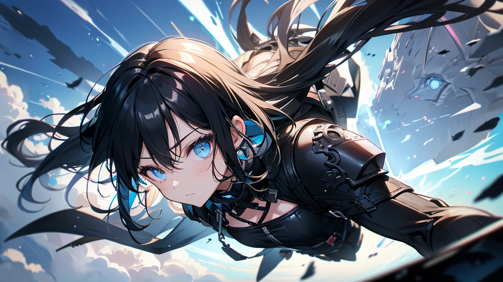 Battle in the Skies, Secret Weapon Girl,black hair
