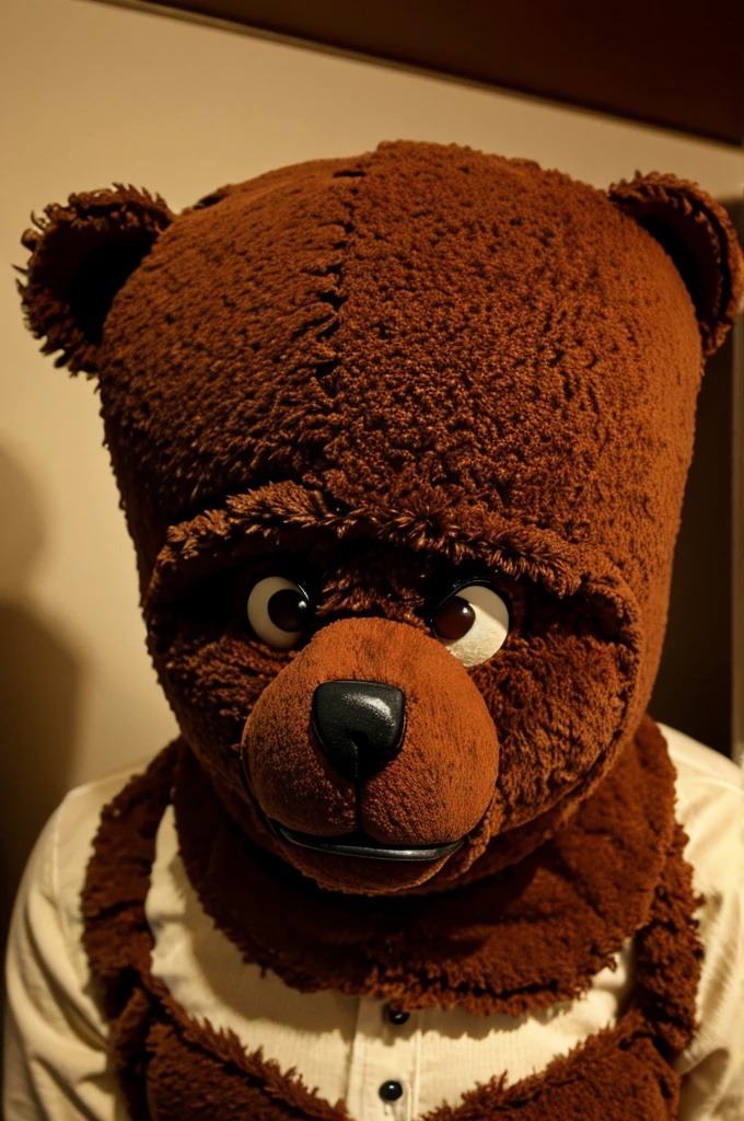 Human eyed horrific teddy bear