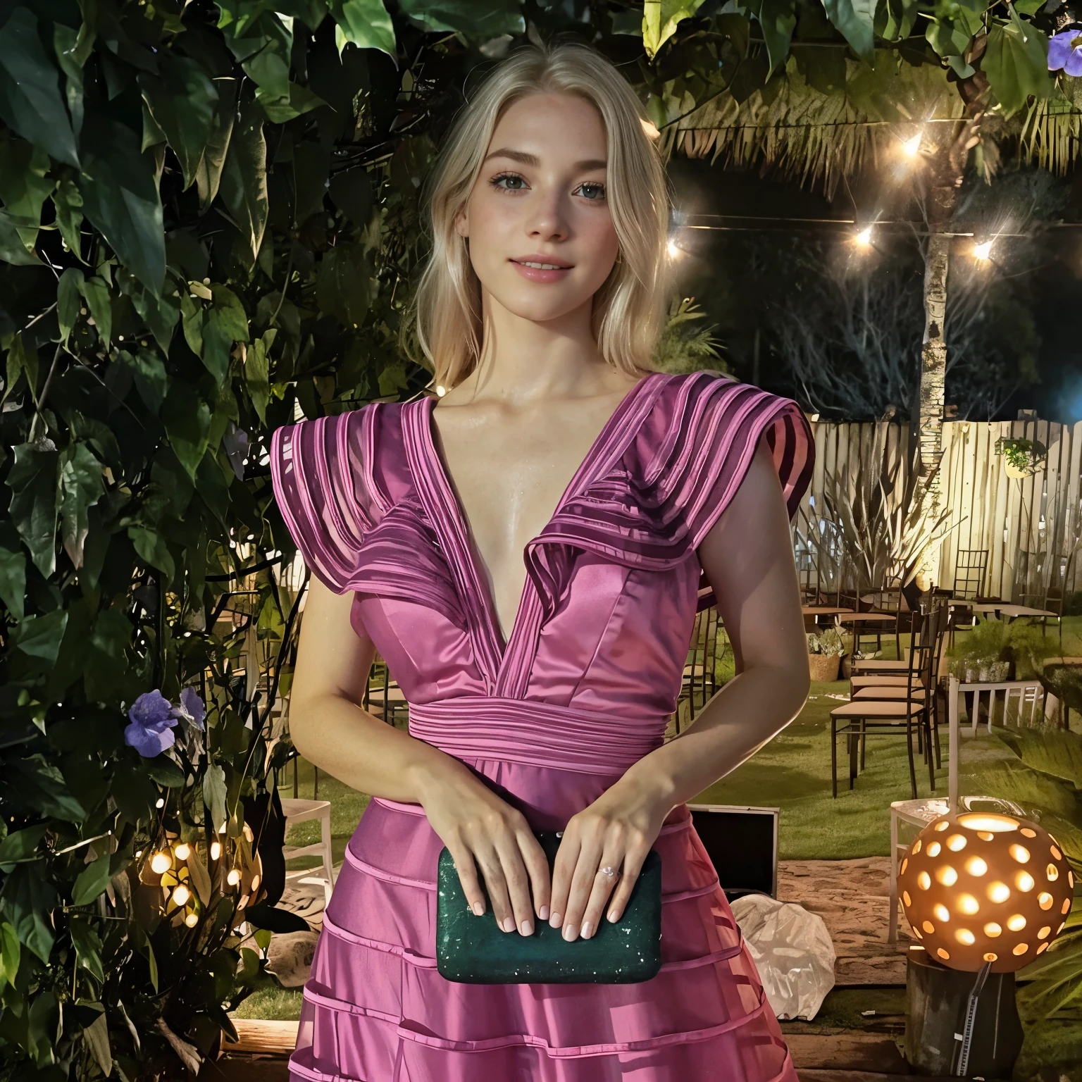 tv_Sky_Wonderland_GM, , , clever expression, wearing an ornate wedding dress, elegant makeup, pink lips, standing by the altar, ornately detailed glass mosaic in the background, ((full body shot)),, 8k resolution, highres, high detail, sharp focus, detailed skin, 8k uhd, bokeh, analog photography