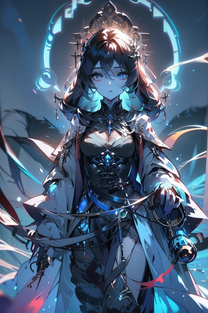 A chilling specter with ethereal tendrils of mist twisting around its ghostly form, eyes glowing with malevolent energy. The main subject is a supernatural spirit that haunts the living with its eerie presence. This concept art is a digital painting filled with dark and haunting imagery. Every brushstroke is imbued with a sense of dread, from the translucence of the spirit's form to the haunting glow of its eyes. The quality of this image is so high that it feels as though the spirit could jump off the screen and into reality.