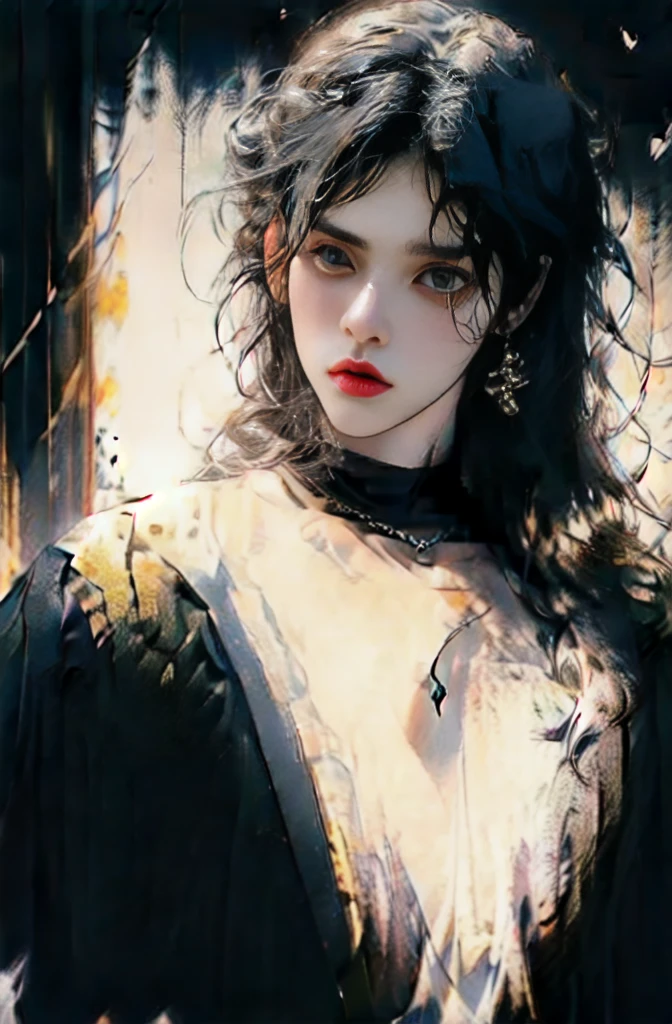 a 26-year-old girl with brown eyes and red short curly haired. sad and tired, girl wearing simple poor quality clothes, she is beatifull but tired and sleep deprivired