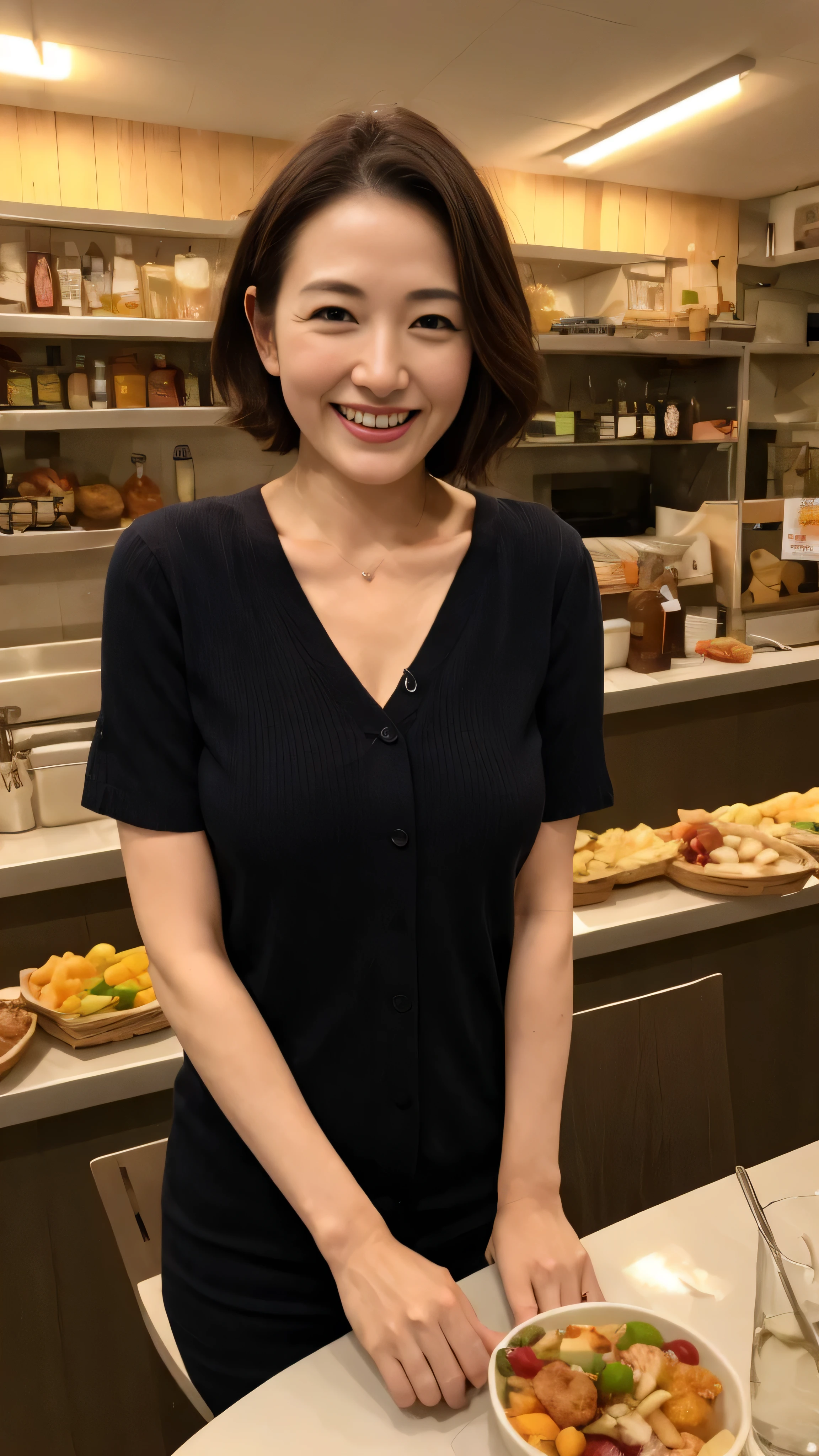 Portraiture、8K、high quality、Realistic Photographic Images、50 years old、Japanese women、Wrinkles around the eyes、、Beautiful Black Hair、short hair、short hair、light makeup、A kind smile、Laughter、Short sleeveの服、Bright colors、Casual clothing、Short sleeve、Short sleeve、mini skirt、、4K、high resolution、Realistic Photographic Images、Japanese women、45 years old、Pure Japanese humanity、Beautiful wife、Upper Body、Beautiful chest、Chest swelling、chest、、light makeup、、Pure beauty、Mature Woman、A refreshing smile、Open your mouth、Black Hair、black eye、

Small restaurant、Sit on a chair、Snack Mom、Dimly lit room、counter、Shochu bottles lined up、Large bust、Chest cleavage、What happened to your thighs?、