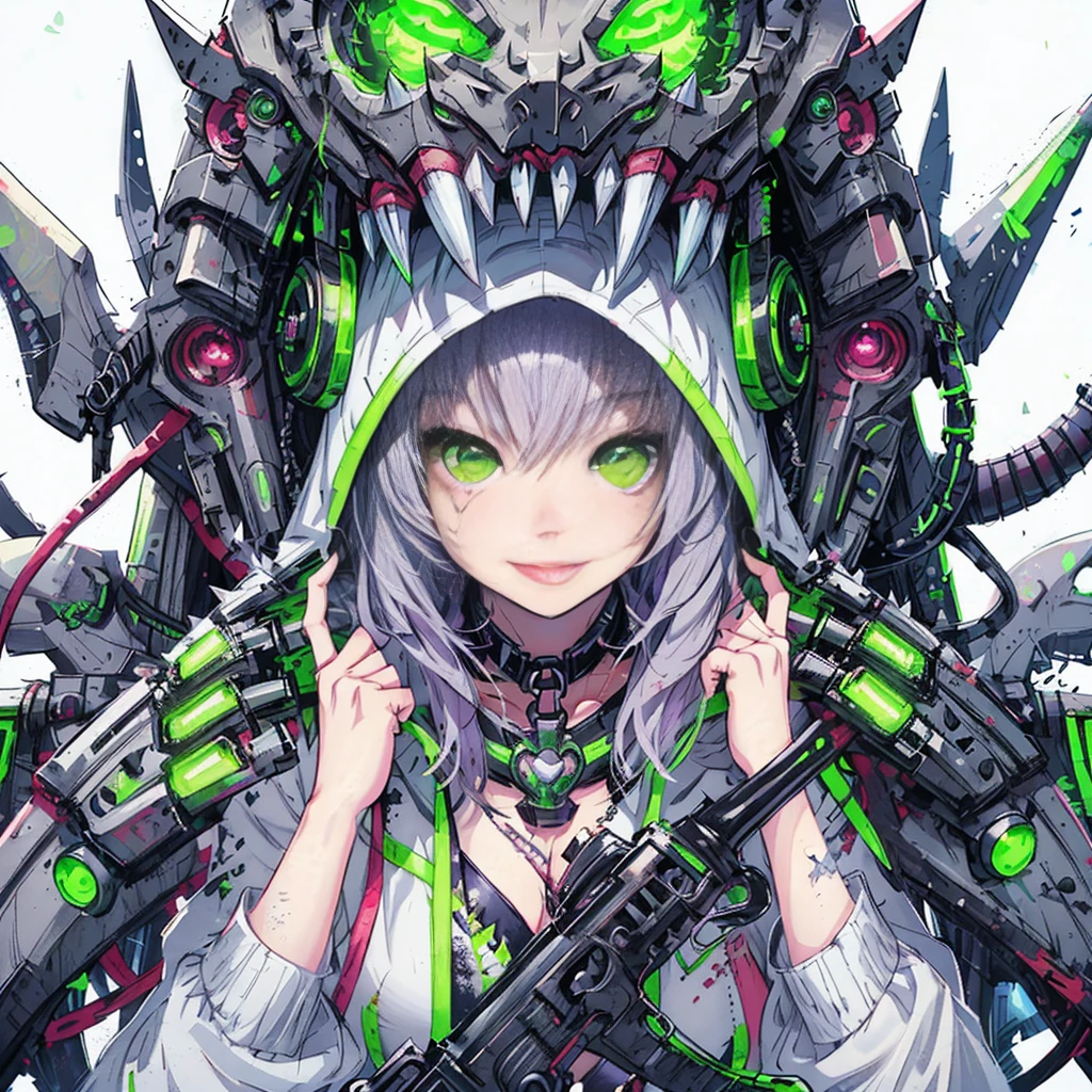 a woman sitting on a ledge in front of a full moon, heavy metal comic cover art, goth girl, sexy :8, attractive character, on amino, bats flying over tombstones, nico robin, horror smile, spike collar, beautiful fantasy painting, cruel korean goth girl, sultry and beckoning, pfp