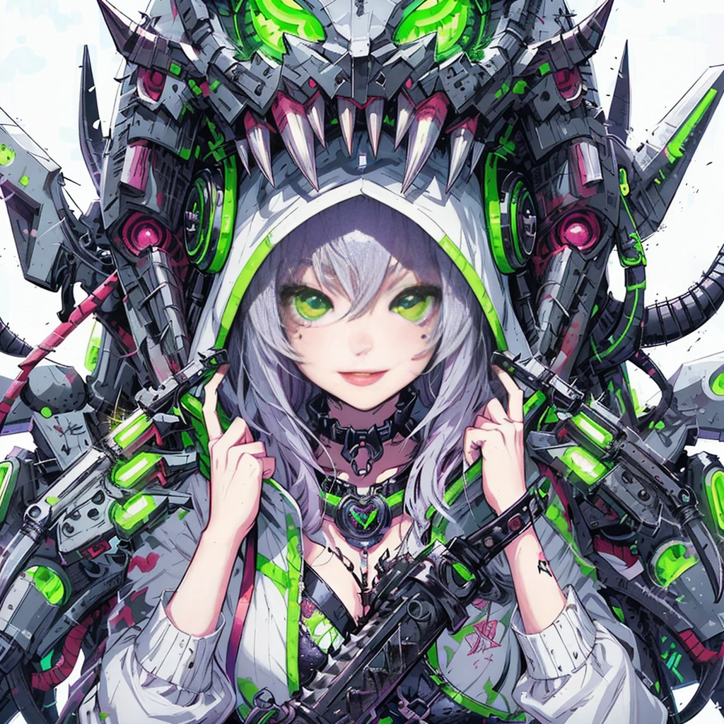 a woman sitting on a ledge in front of a full moon, heavy metal comic cover art, goth girl, sexy :8, attractive character, on amino, bats flying over tombstones, nico robin, horror smile, spike collar, beautiful fantasy painting, cruel korean goth girl, sultry and beckoning, pfp