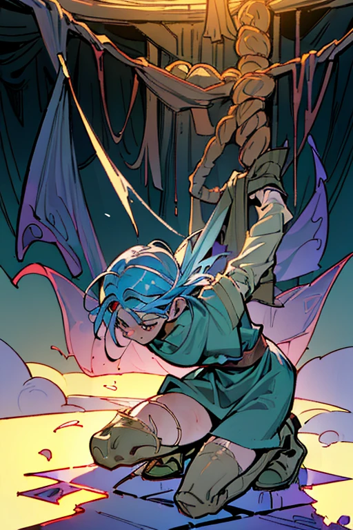(((Dragon Quest 3 Costume)))、(((wise)))、(((Almost dead)))、(((hang)))、(((suffering)))、(((Your clothes are torn)))、((Make the most of your original images))、((It is violently destroyed))、(((cadaver)))、(((Hanging)))、(((Weaknesses)))、((Bloodstained))、((Stockings are torn))、((Best image quality、8K))、Ultra-high resolution、(((be hit by a fire attack)))、(((There are many scars)))、(((be hit hard)))、(((Tied up with string)))、(((Get down on one knee)))、(((Defeated)))、(((Bleeding from the wound)))、(((Get down on one knee)))、(((Hands tied behind back with rope)))、(((enveloped in hellfire)))、(((Attacked by mucus)))、(((Attacked by colored mist)))