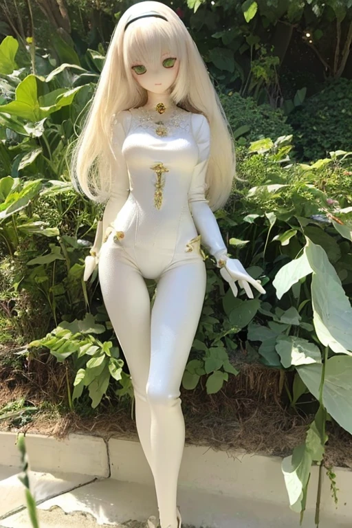 photorealistic, realistic photo, (sfw:2), ((highest quality)), ((masterpiece)), (extremely detailed), kukolnydom, doll, (mature woman:1.6), full body, solo, (skinny, slender), dynamic pose, green eyes, almond eyes, hairband, light smile, (looking away, blank eyes, empty eyes, detailed eyes:1.3), dress, museum, 8k