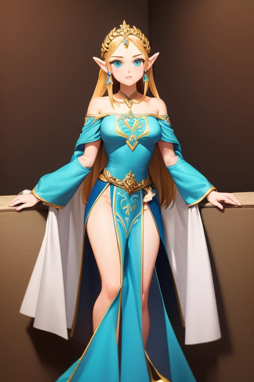 So Sexy and hot Princess Zelda in long dres