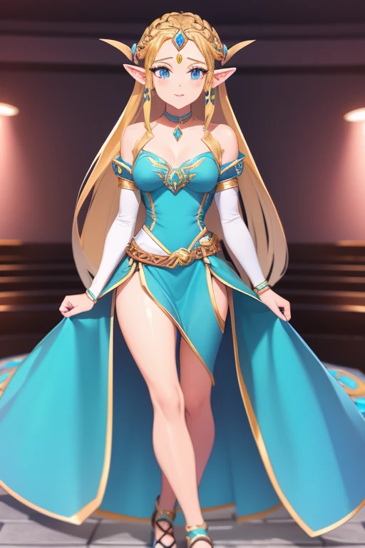 So Sexy and hot Princess Zelda in long dres
