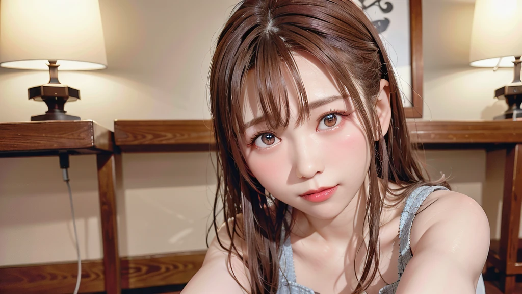 Highest quality, Realistic, Perfect Human Anatomy, Very detailed, Very delicate and beautiful, Raw photo, Professional Lighting, Illumination, Depth of written boundary, Single focus, whole body, Skinny Japanese woman, 30-year-old woman, Brown Hair, Small Head, Beautiful Eyes, True Face, Realistic skin, Fine grain,long hair